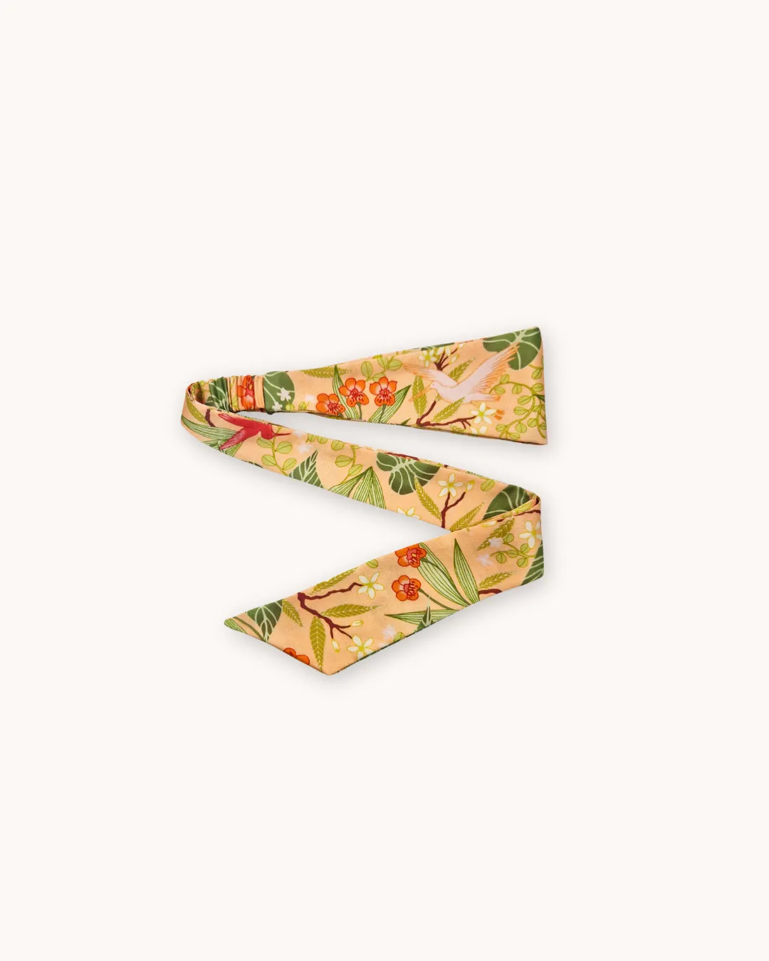 Adjustable Organic Silk Flat Bandeau - Beija-Flor