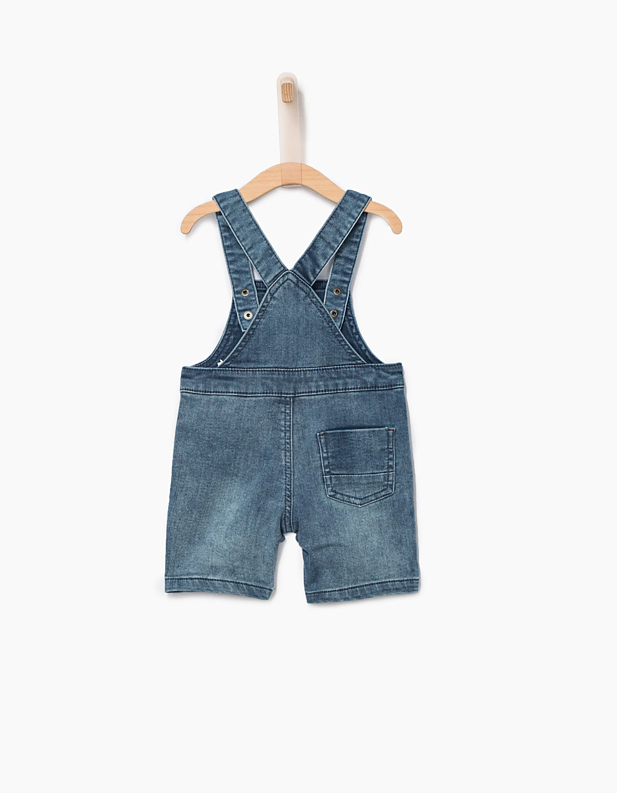 Baby Boy T-Shirt and Denim Overalls Set