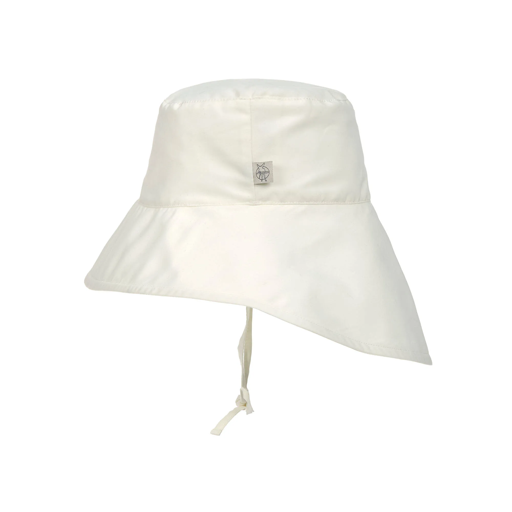 Baby White UV-Protective Neck Flap Hat | Lässig