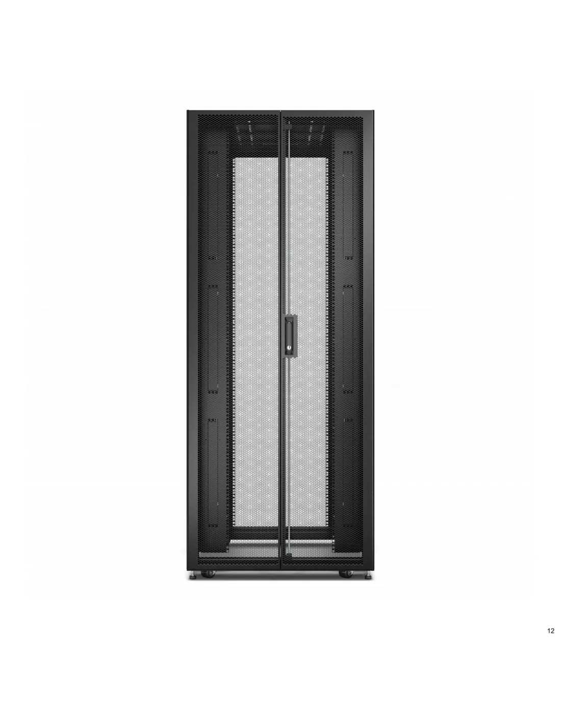 BAIE EASYRACK 800MM/42U/1100MM AVEC TOIT PANNEAU LATÉRAL ROULETTES NOIR APC SCHNEIDER ER8212