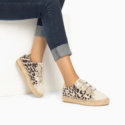 Baskets espadrilles Léopard/Or VANESSA WU - Alyssa