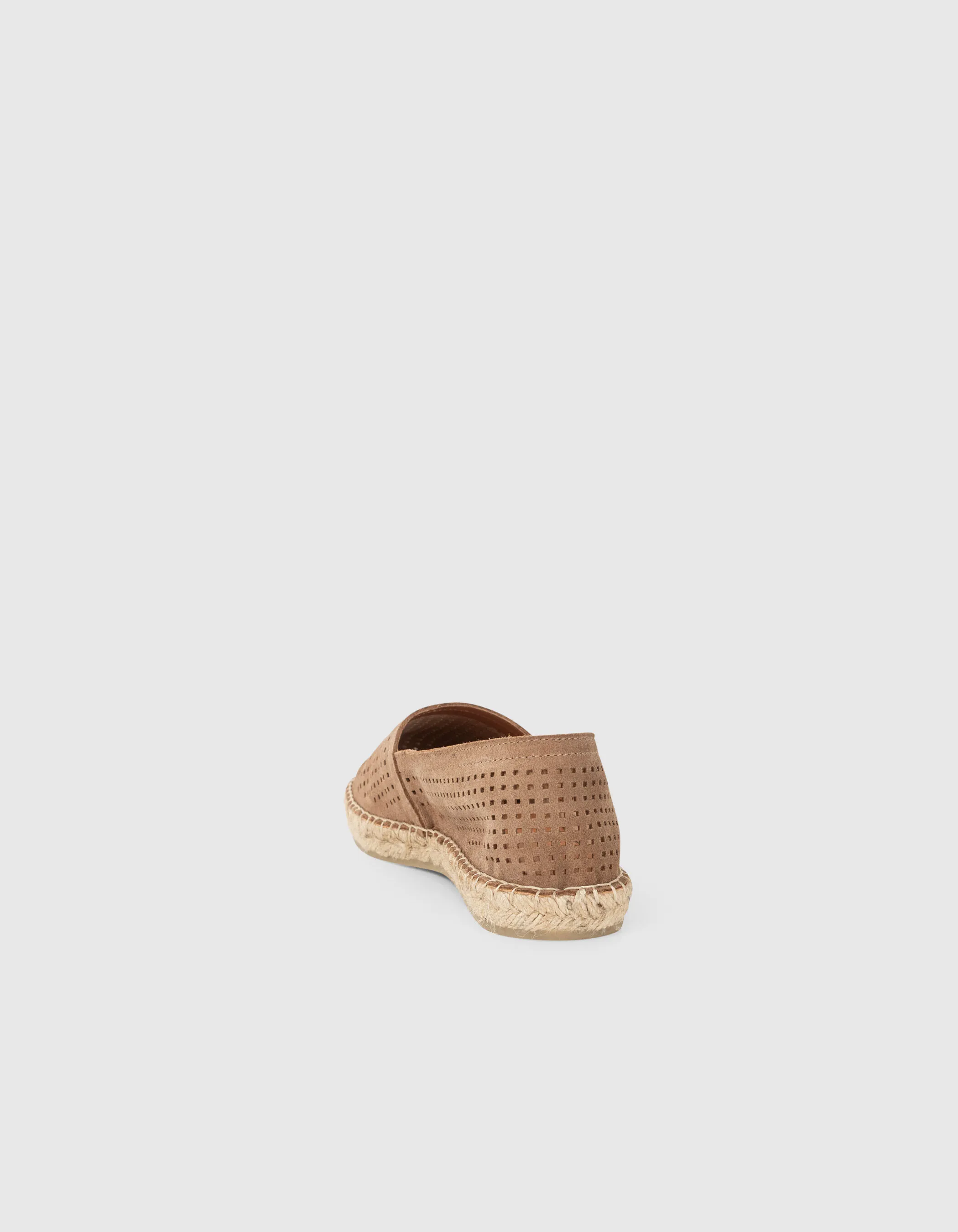 Beige leather espadrilles for men with perforated suede - Results: Men's Beige Leather Espadrilles with Perforated Suede