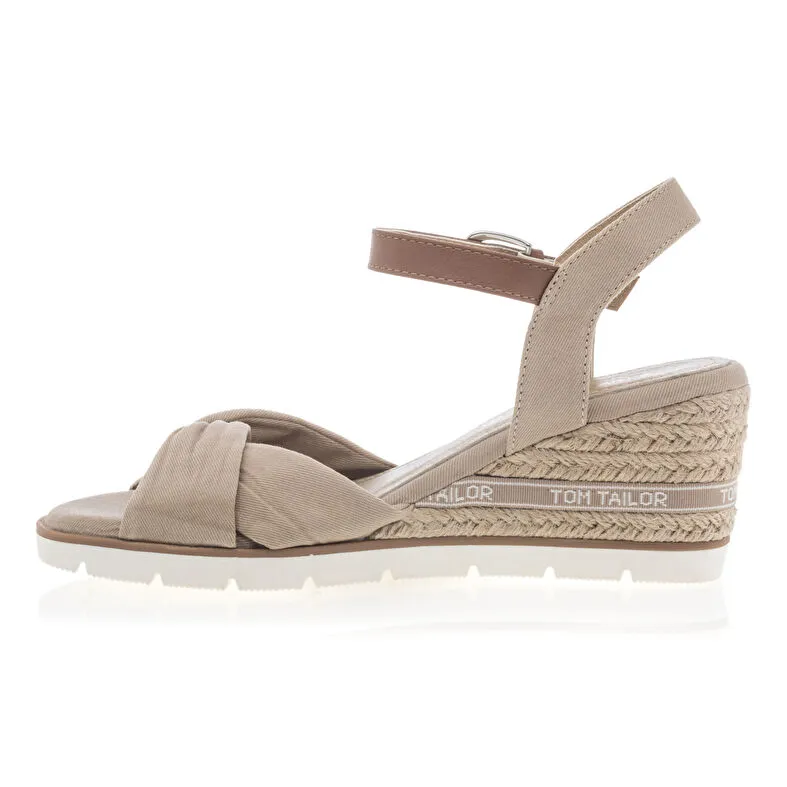 Beige Tom Tailor Women's Espadrilles with Rope Soles at Besson Chaussures