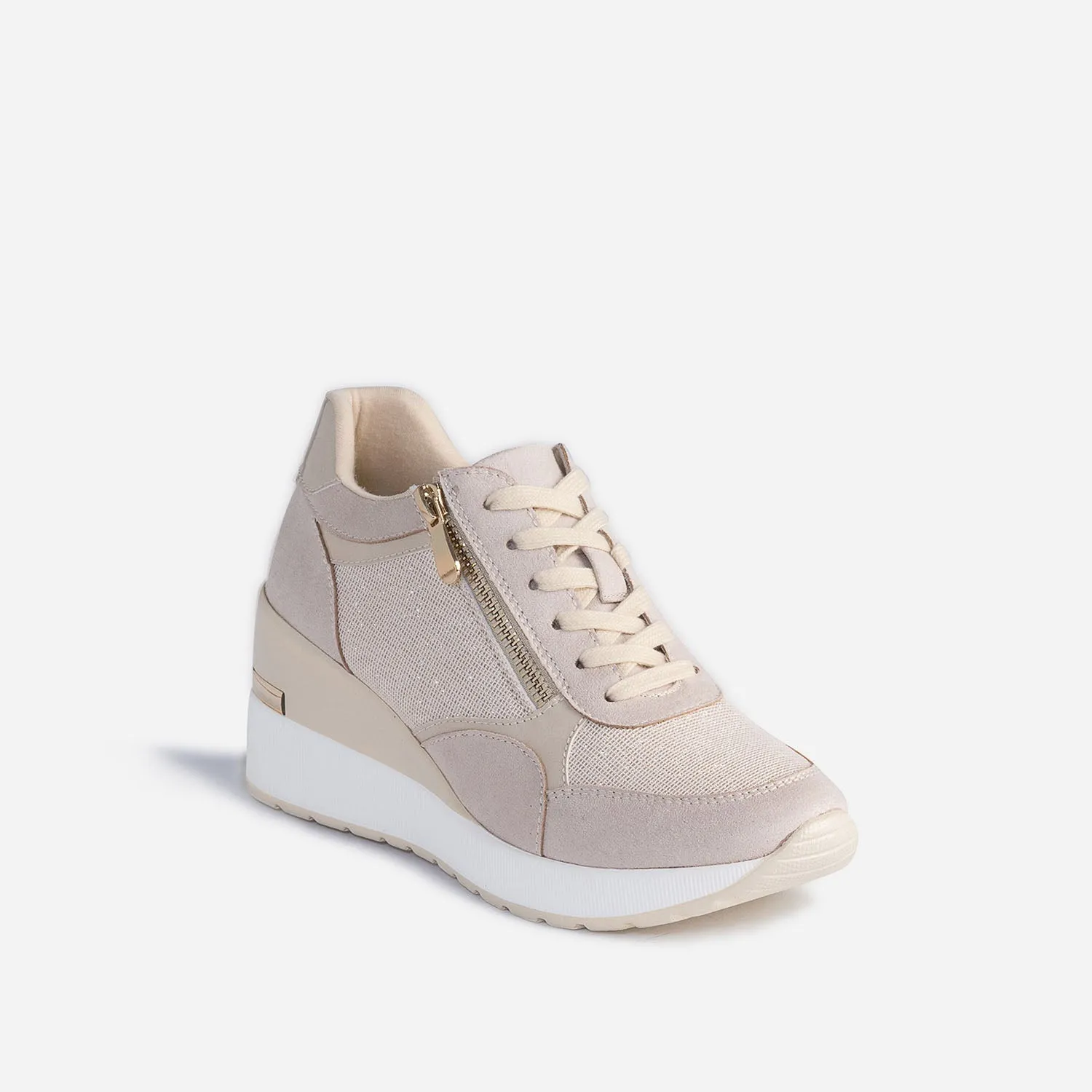 Beige wedge sneakers - Women's Tennis Shoes | ERAM