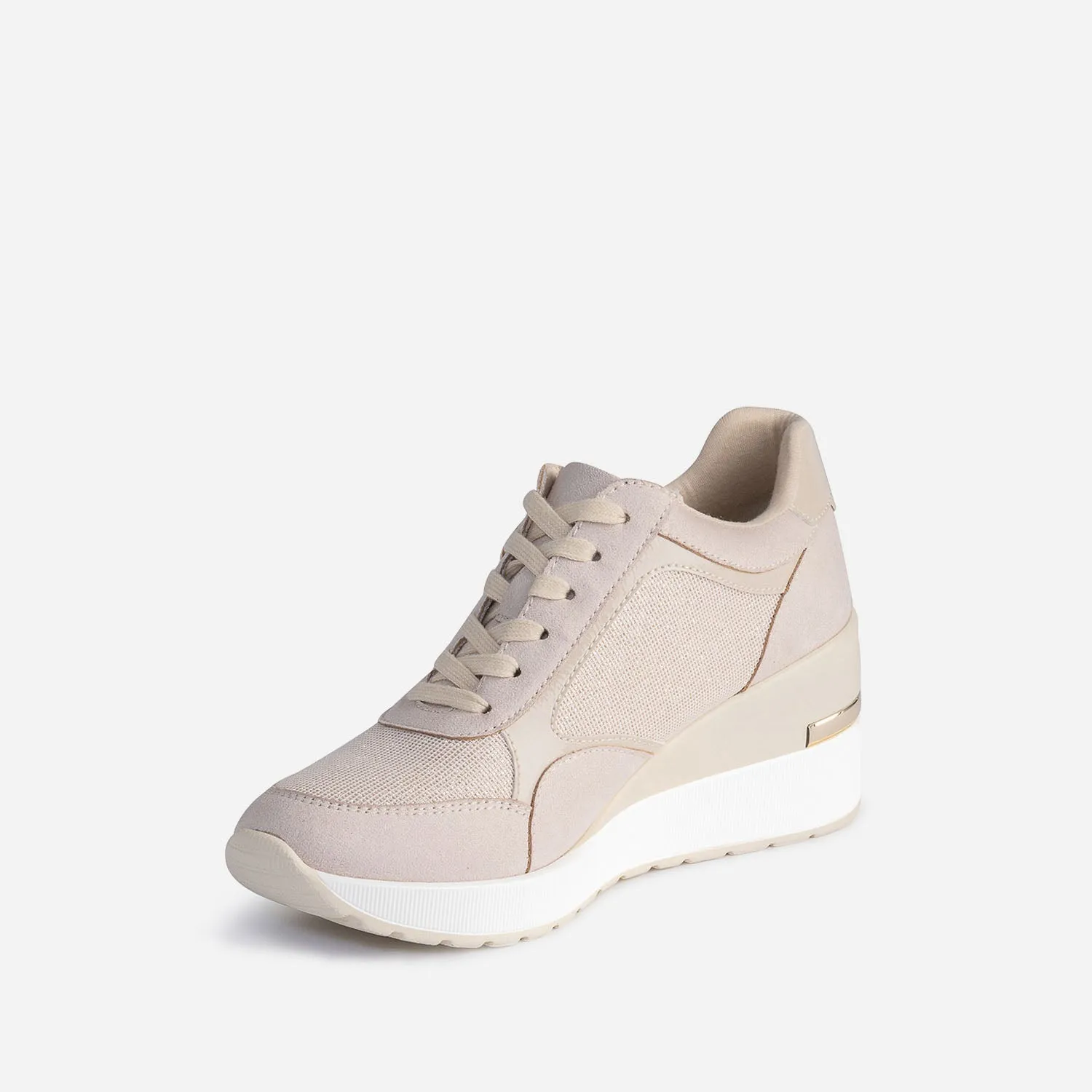 Beige wedge sneakers - Women's Tennis Shoes | ERAM