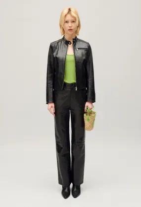 Black Leather Pants | Claudie FR