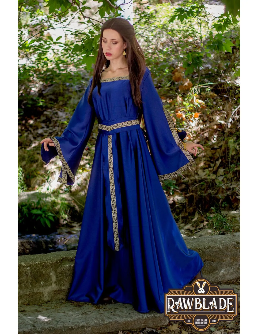 Blue Renaissance Courtesan Dress Shalott ⚔️ Sword Shop
