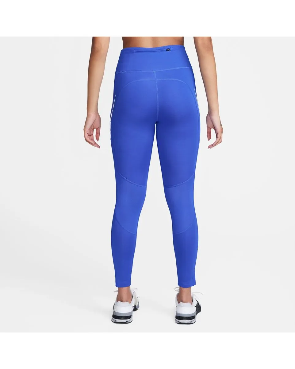 Blue Women's Training Tights 7/8 Length