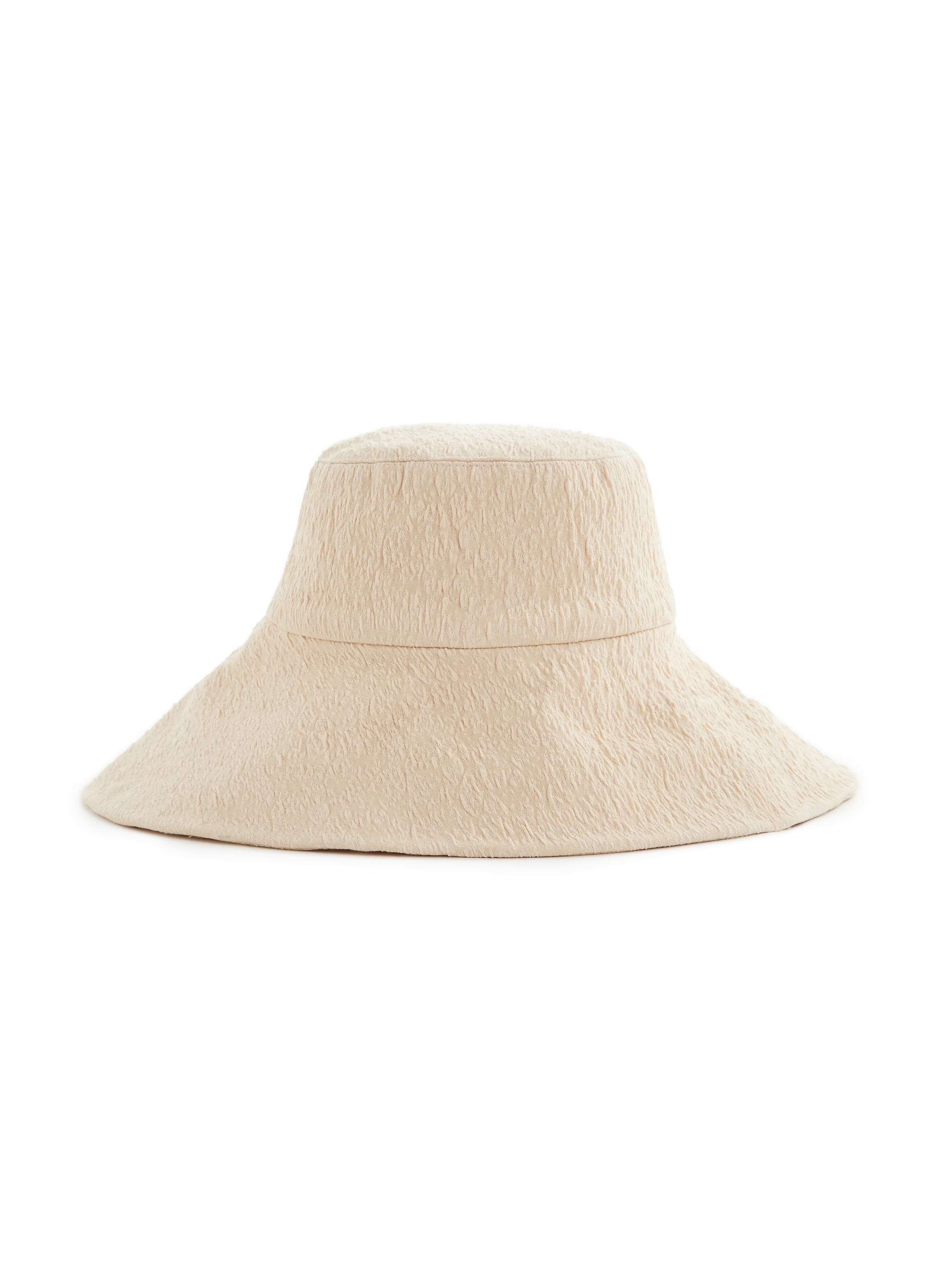 Chapeau de pêcheur en tissu recyclé beige - SELMACILEK