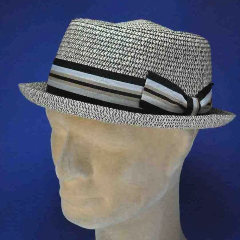 Chapeau pork pie en paille - Achat petit chapeau été - Chapeau été pas cher