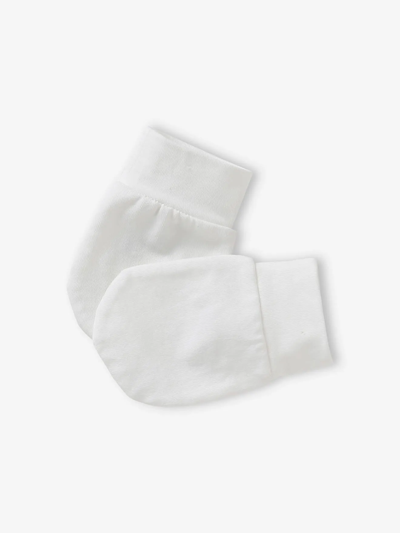 Chien bonnet + moufles + foulard bébé personnalisable blanc - Vertbaudet