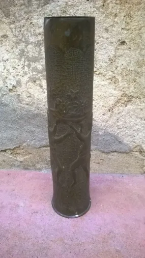 Douille d'obus Poilu (1914-1918)