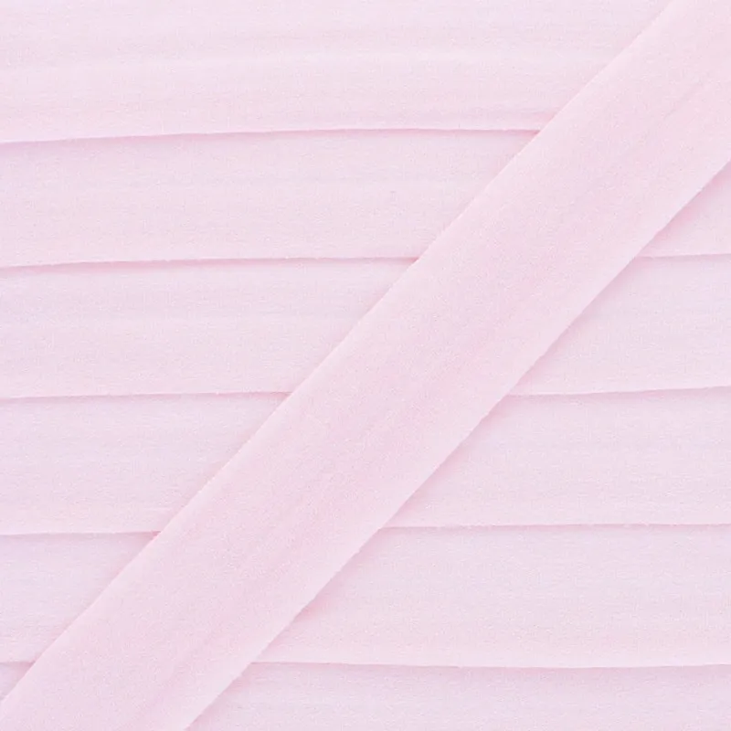 Elastic Flat Ultra Thin Lingerie Bias Tape 20 mm - Pink