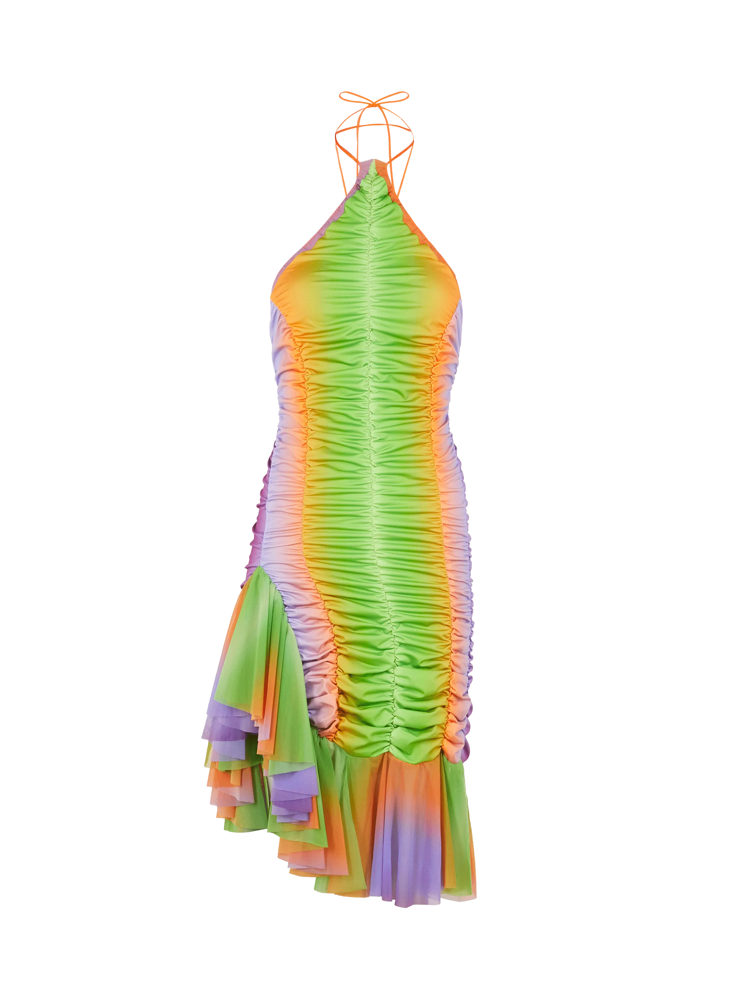 ESTER MANAS Sunset Beach Robe froncé Multicolore