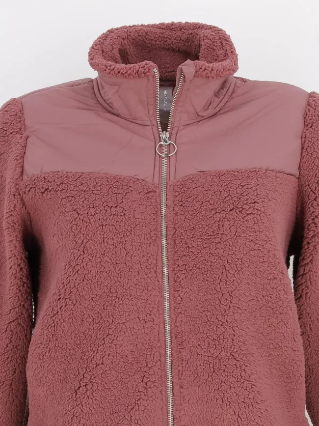 Femme Violet Fluffy Veste Polaire - Only | Wimod