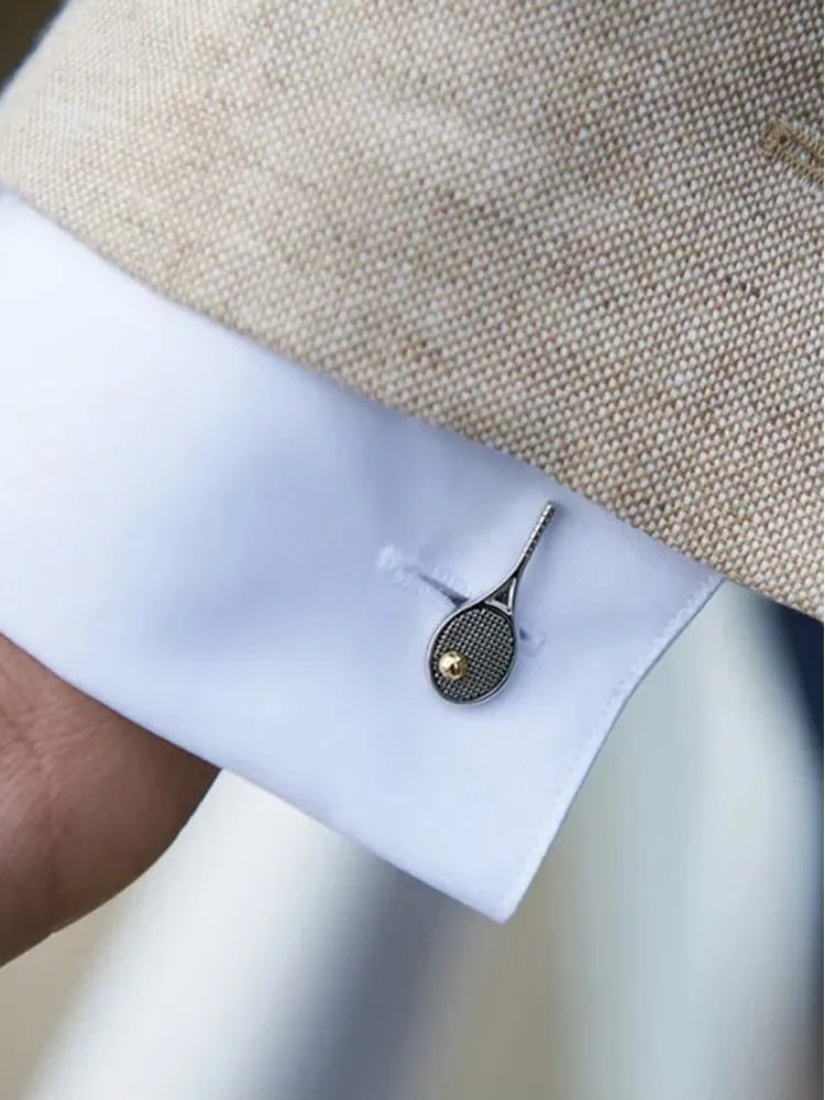 Grand Slam Tennis Racket Cufflinks