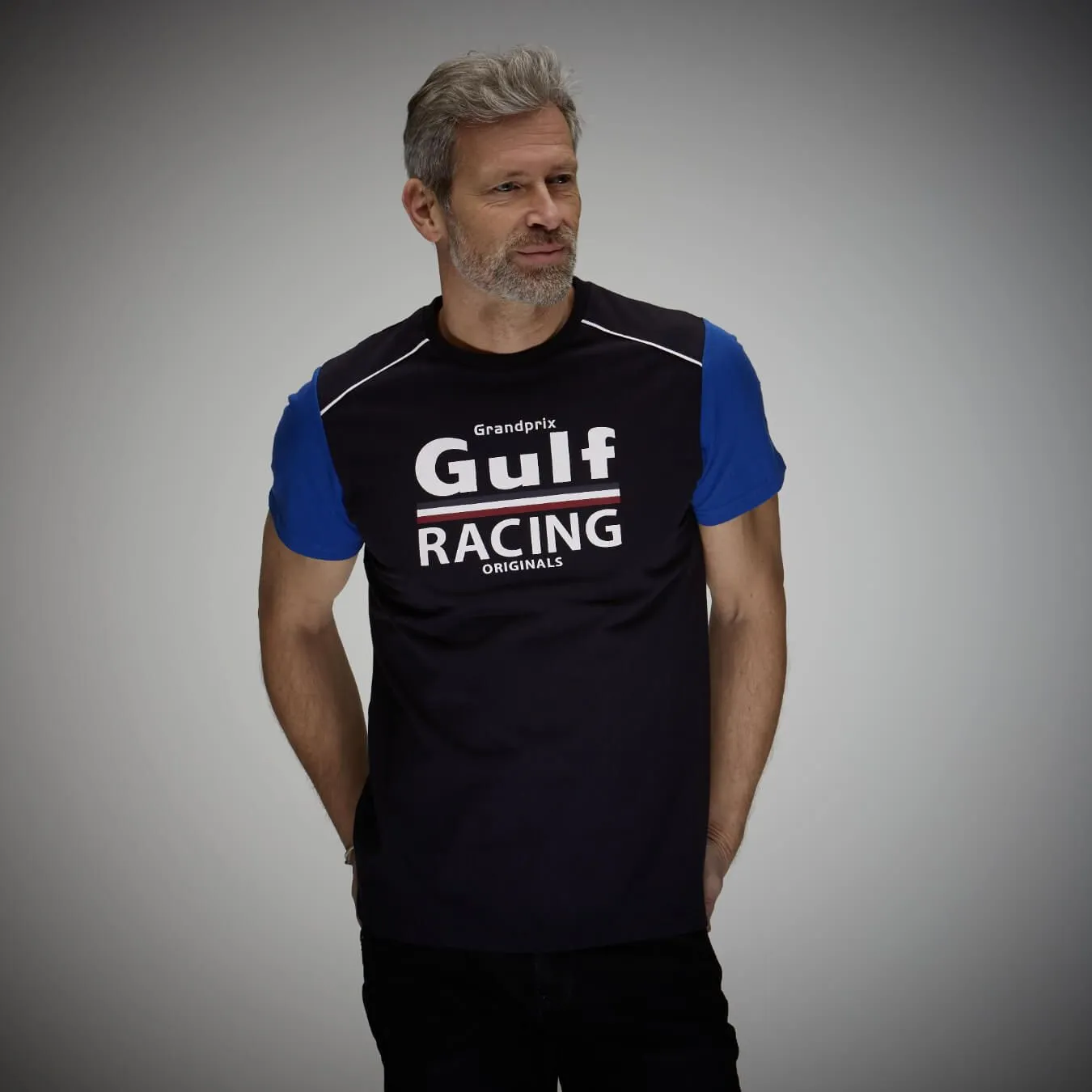 GULF Racing Navy Blue Men's T-shirt