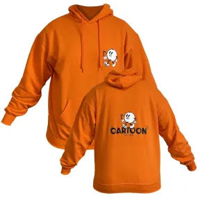 Hoodie with CARTOON Print - Men - Orange