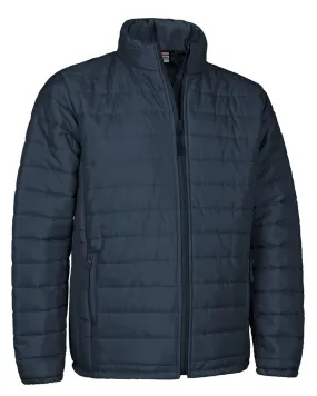 ISLANDIA Men's Charcoal Grey Long Sleeve Puffer Jacket
