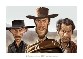Le Bon, la Brute et le Truand: Affiche par Jean-Marc Borot