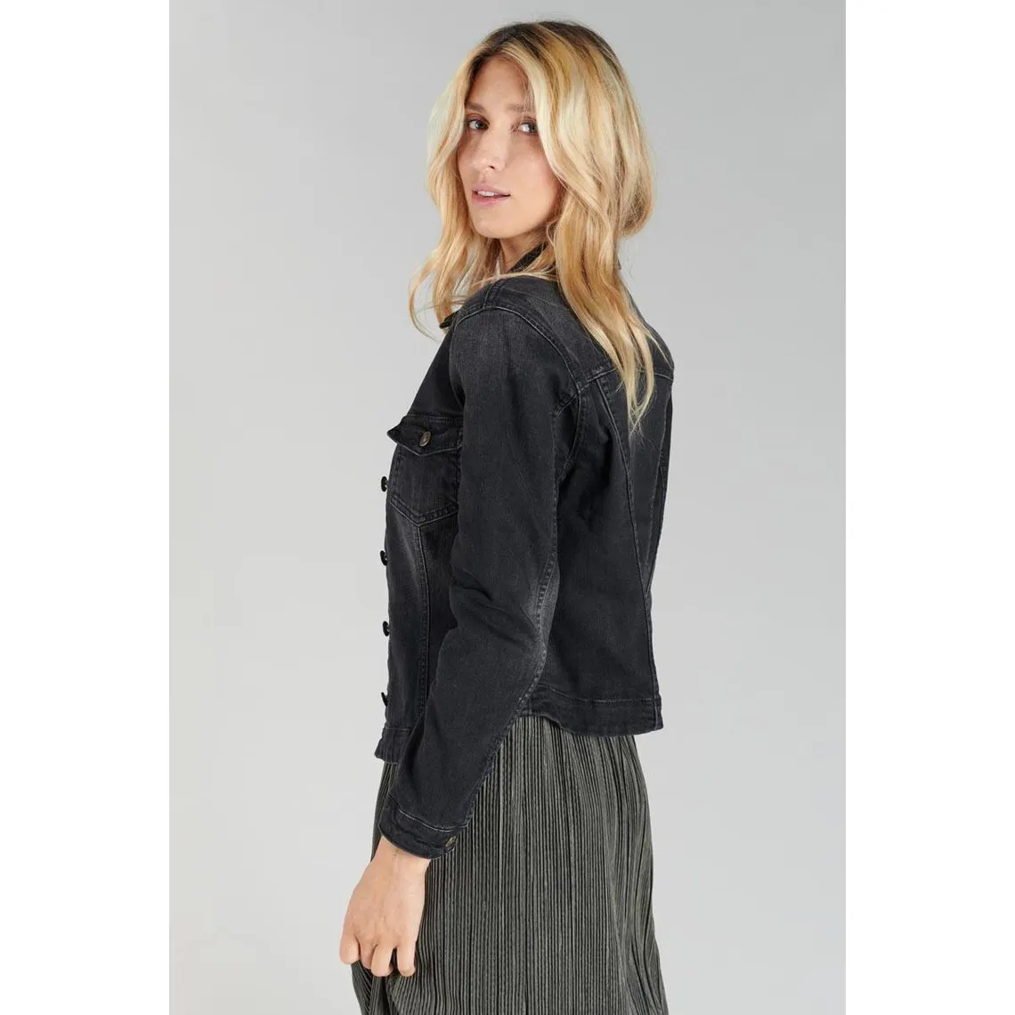 LILLY Black Cotton Vest | 3 Suisses