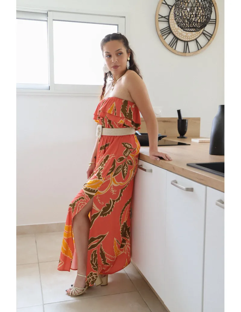Long Bustier Dress - Adela