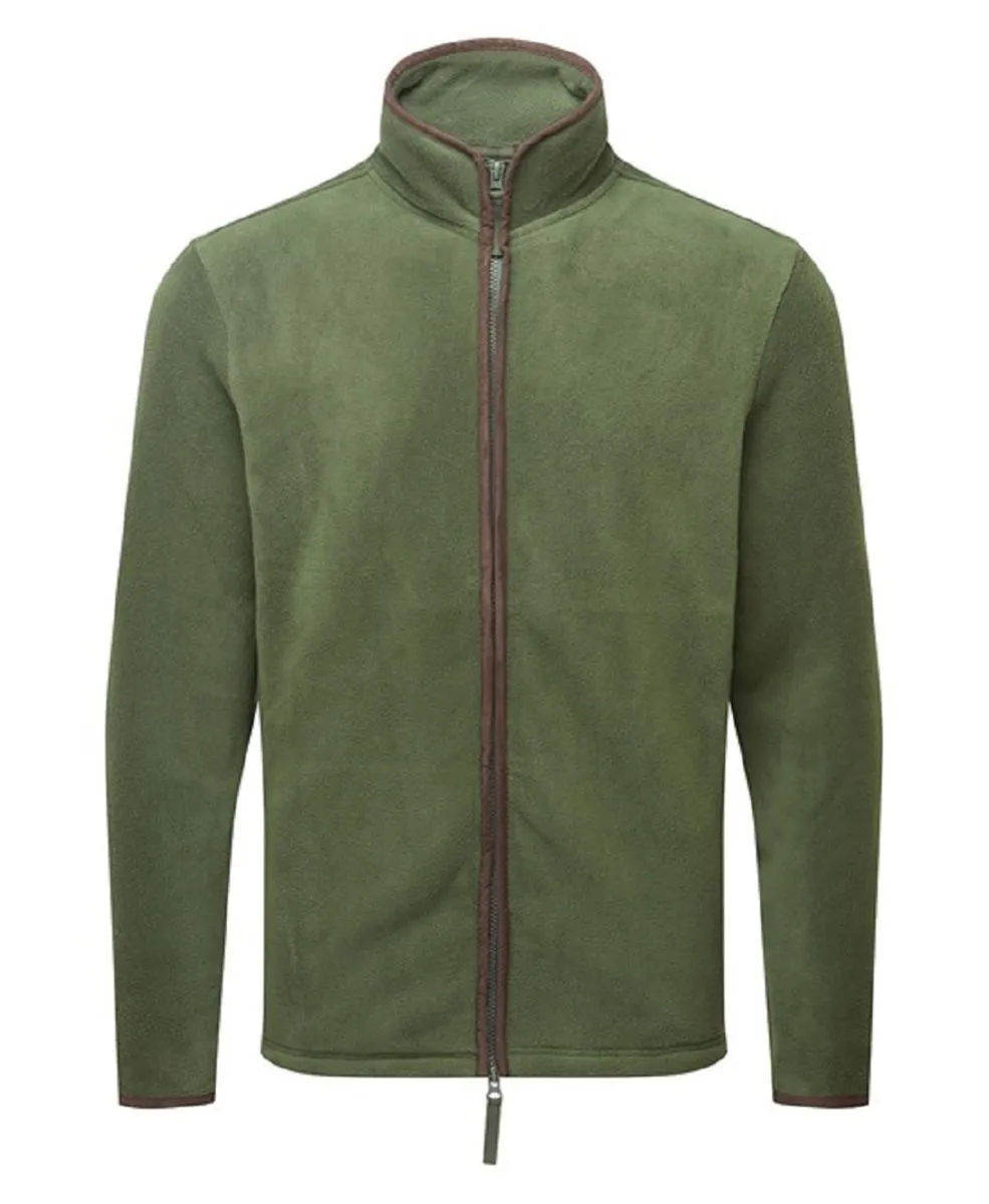 Long Sleeve Fleece Jacket for Men in Green - PR823