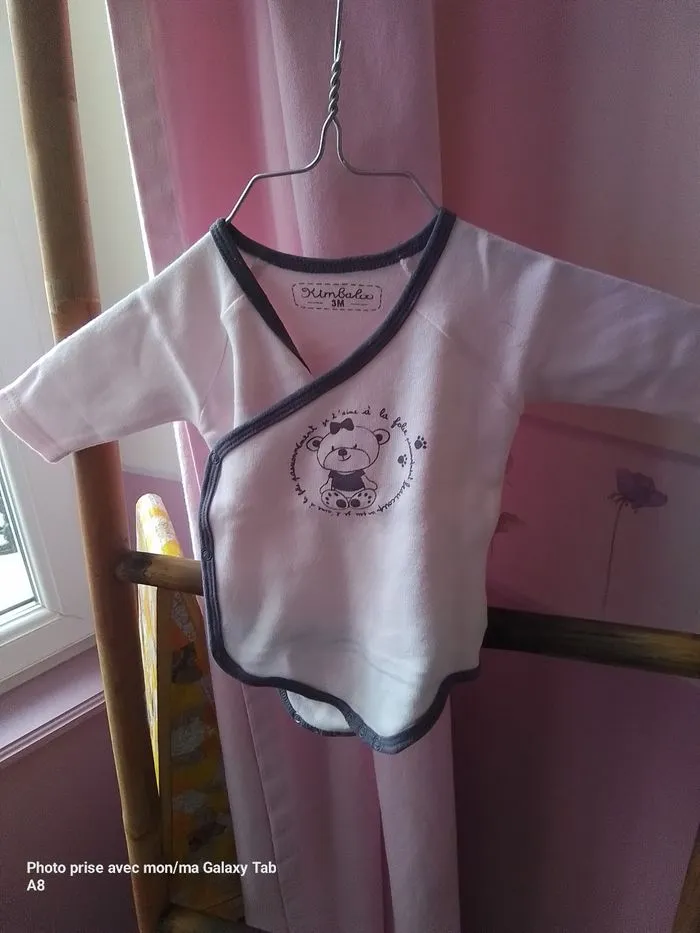 Lot de 5 bodys fille 3 mois - Kimbaloo - 3 mois  | Beebs