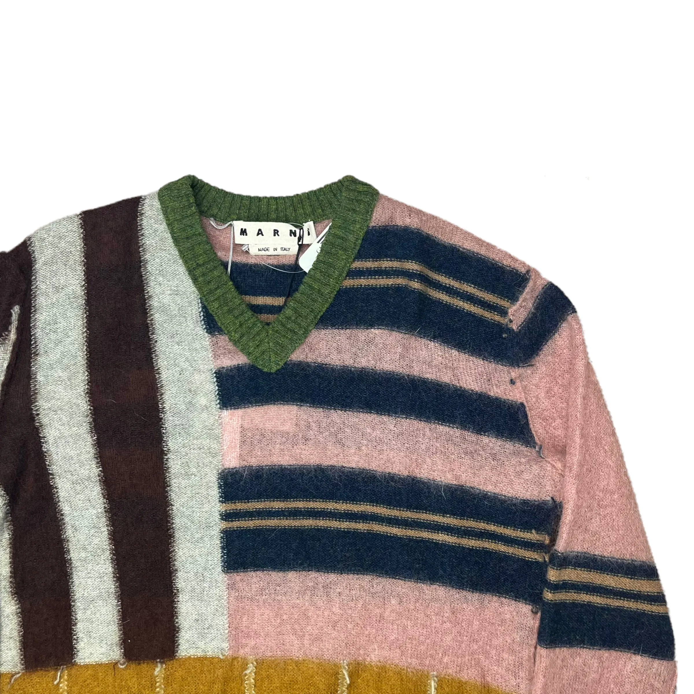 Marni Mohair Patchwork Sweater - Autumn Winter 2018