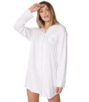 Night Soft Admas Long-Sleeve Nightgown