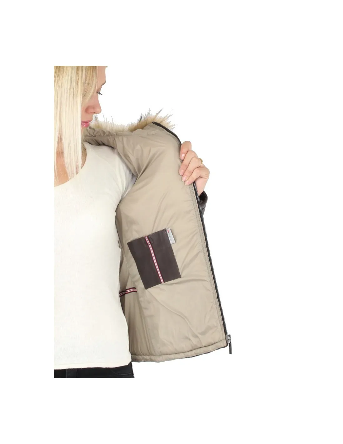 Oakwood Happy leather jacket in Chocolate Brown - Style: cco43970