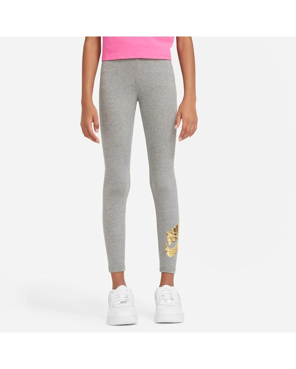 Older Kids' Nike Favorites Shine Leggings Grey