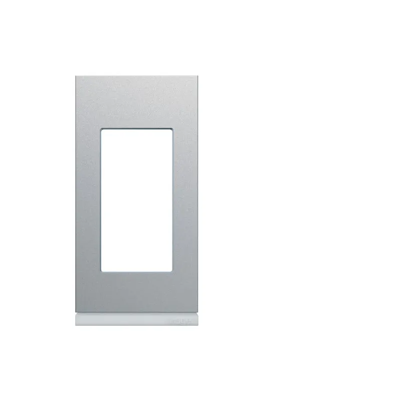 Plaque gallery plastique peint 1 module titane (WXP0101)