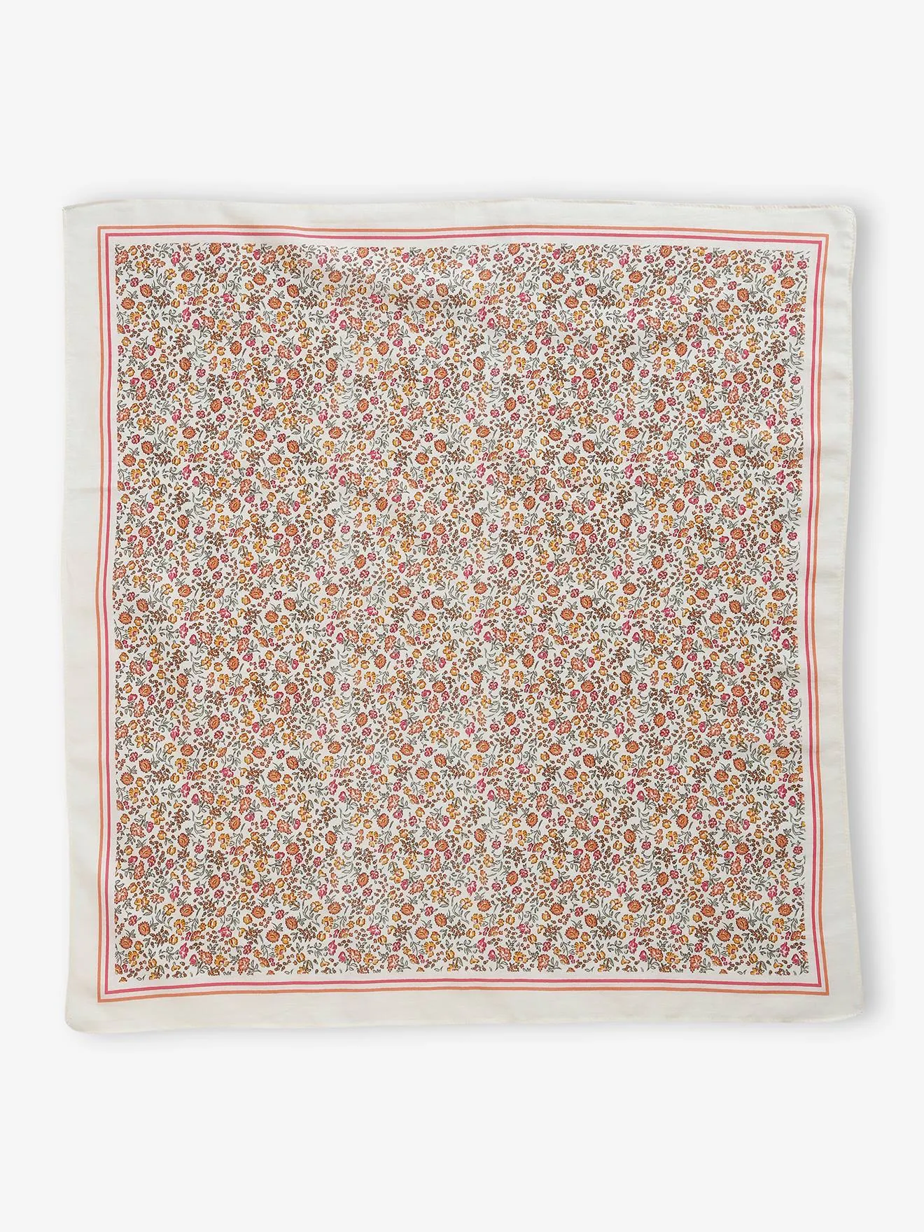 Printed Flower Girl's Vanilla Scarf - Vertbaudet.