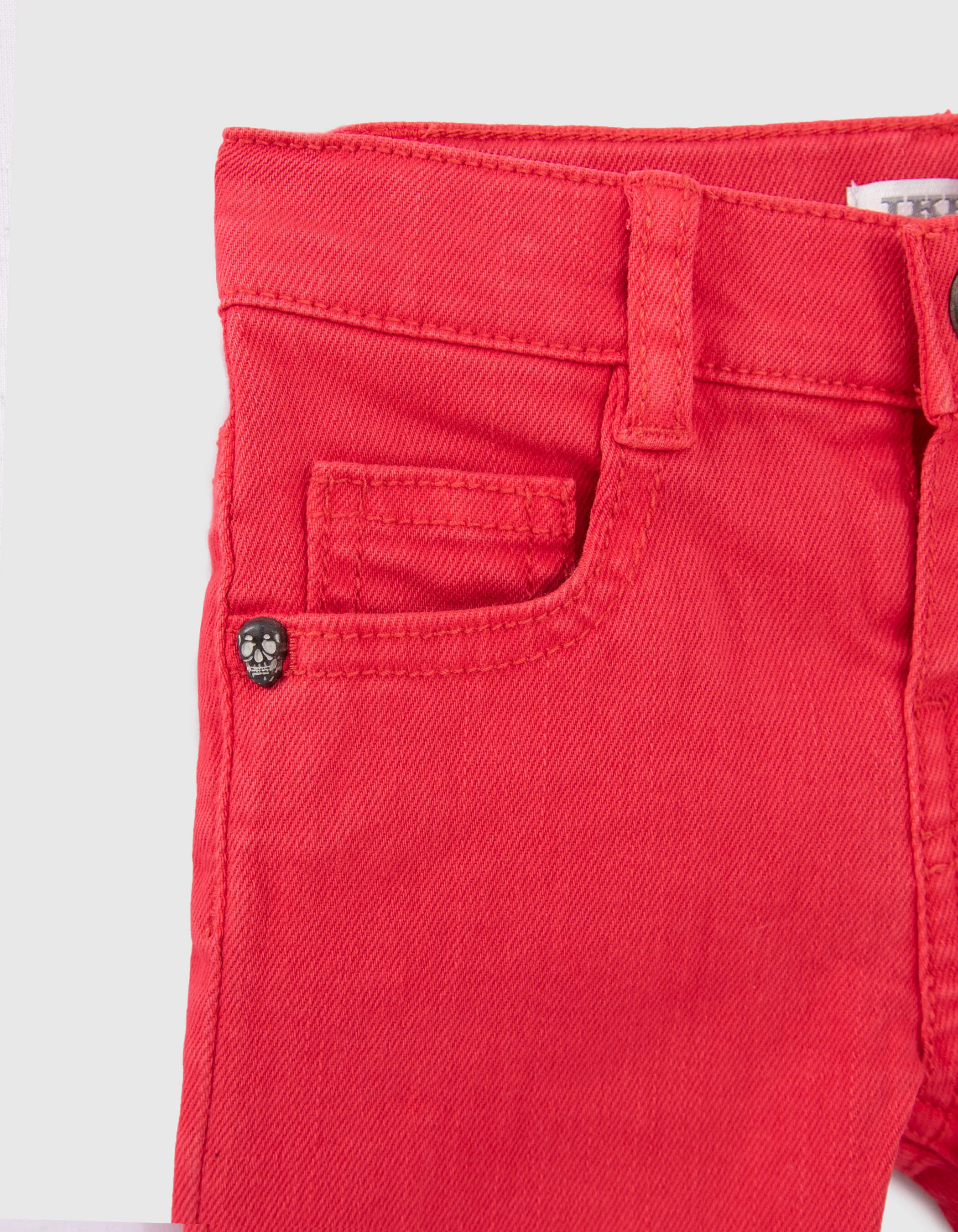 Red baby boy jeans