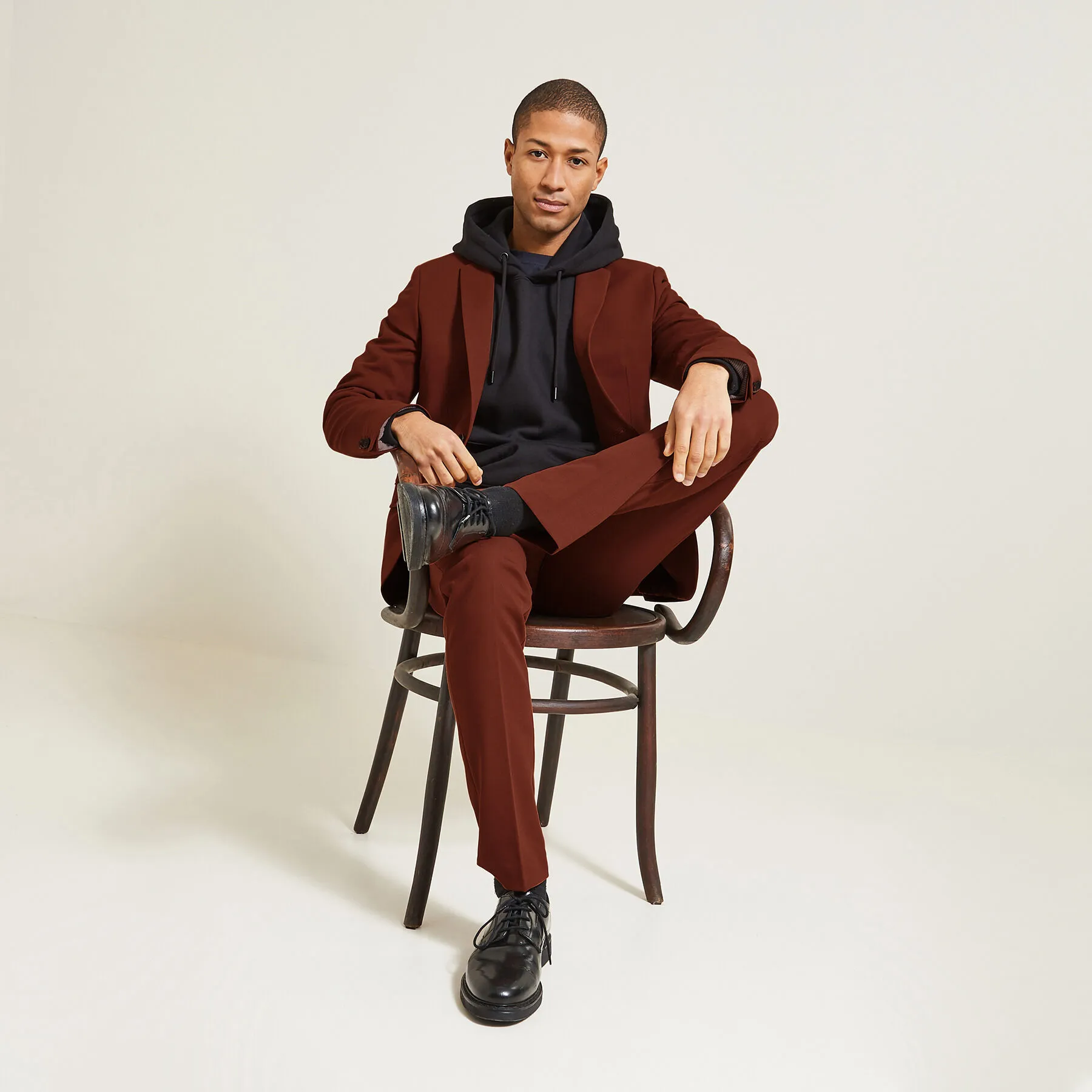Red Extra Slim Bi-Stretch Suit Jacket | Jules.