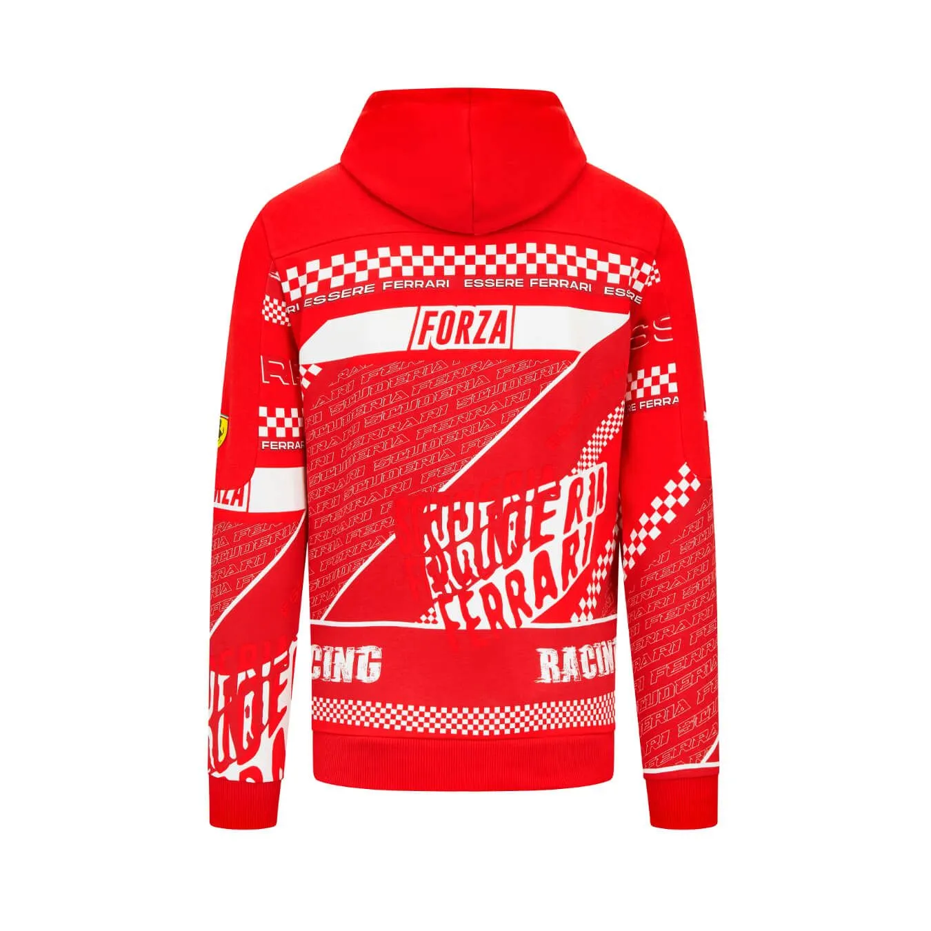 Red Men's Ferrari Graphic Hoodie.