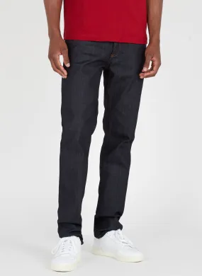 Blue Cotton Straight Leg Jeans by SANDRO