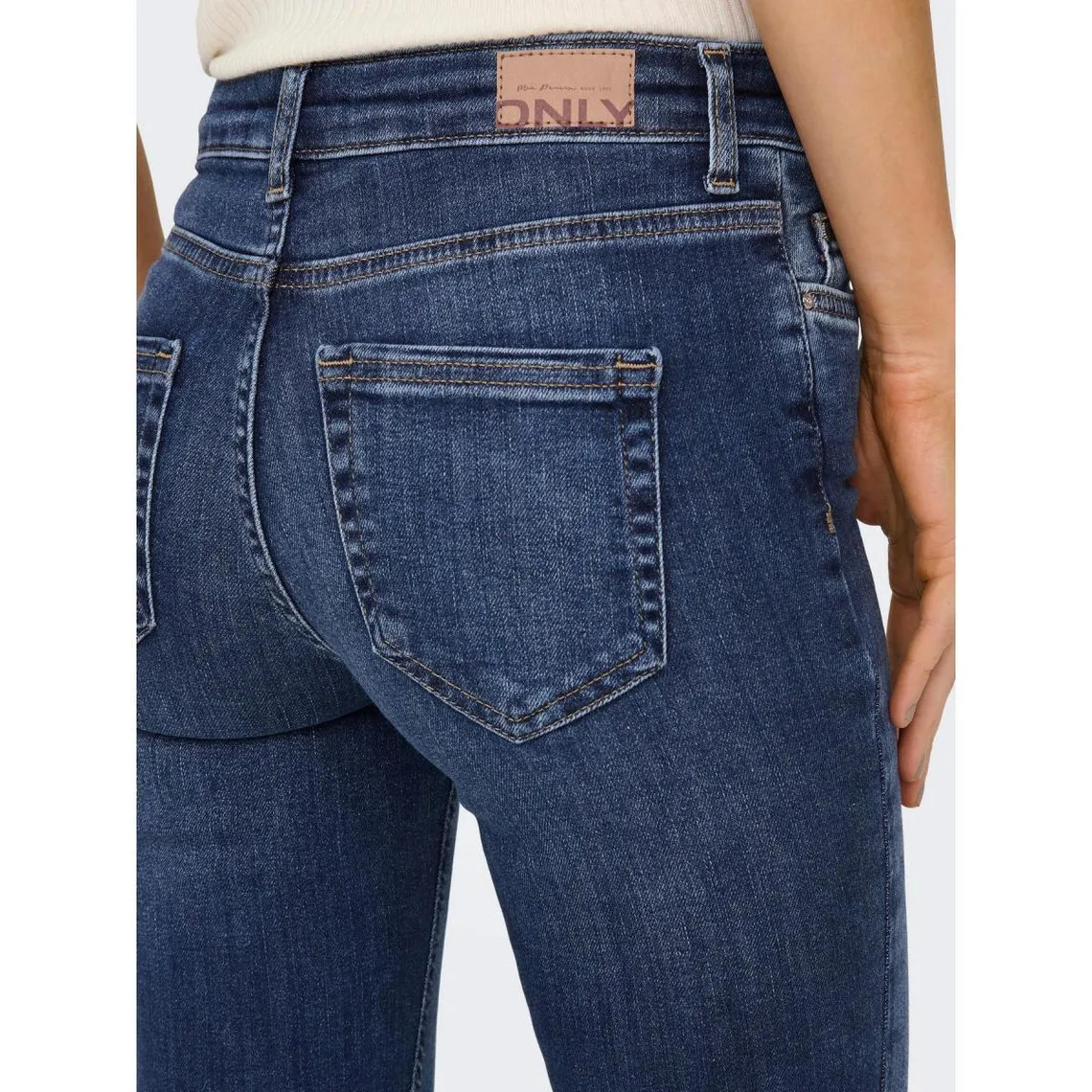 Skinny jeans ankle length blue cotton Ode | 3 Suisses
