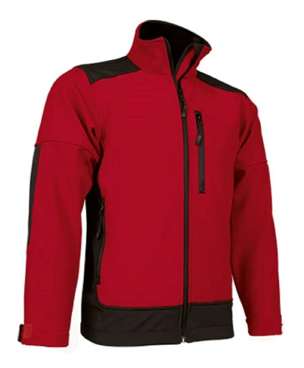 Softshell Jacket for Men - SAPONI - Red and Black.