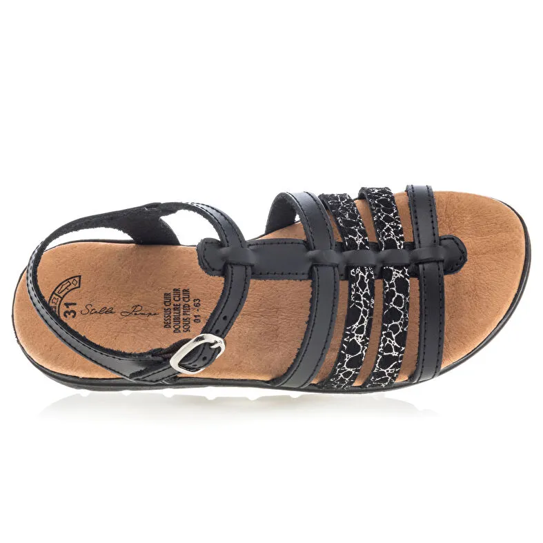 Stella Pampa Black Girl's Sandals at Besson Shoes