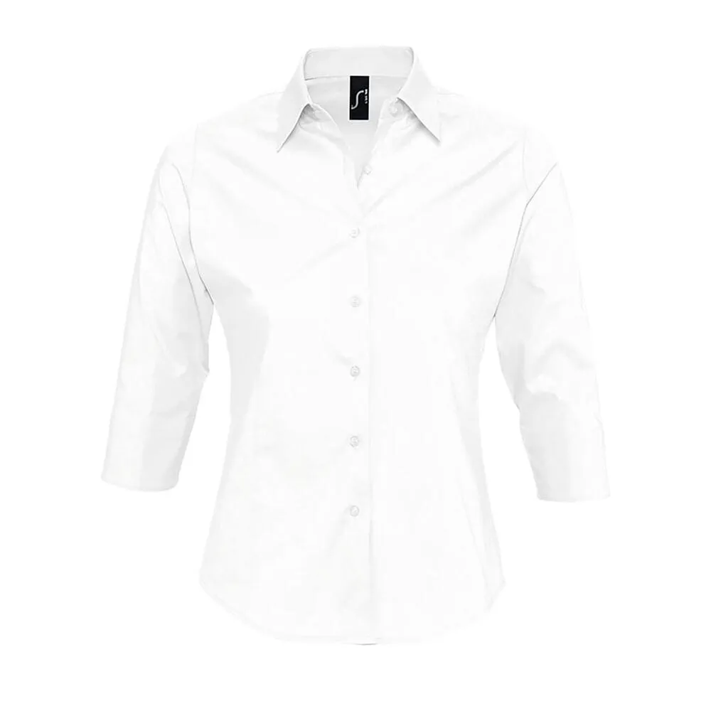 Stretch Women's Shirt with 3/4 Sleeves