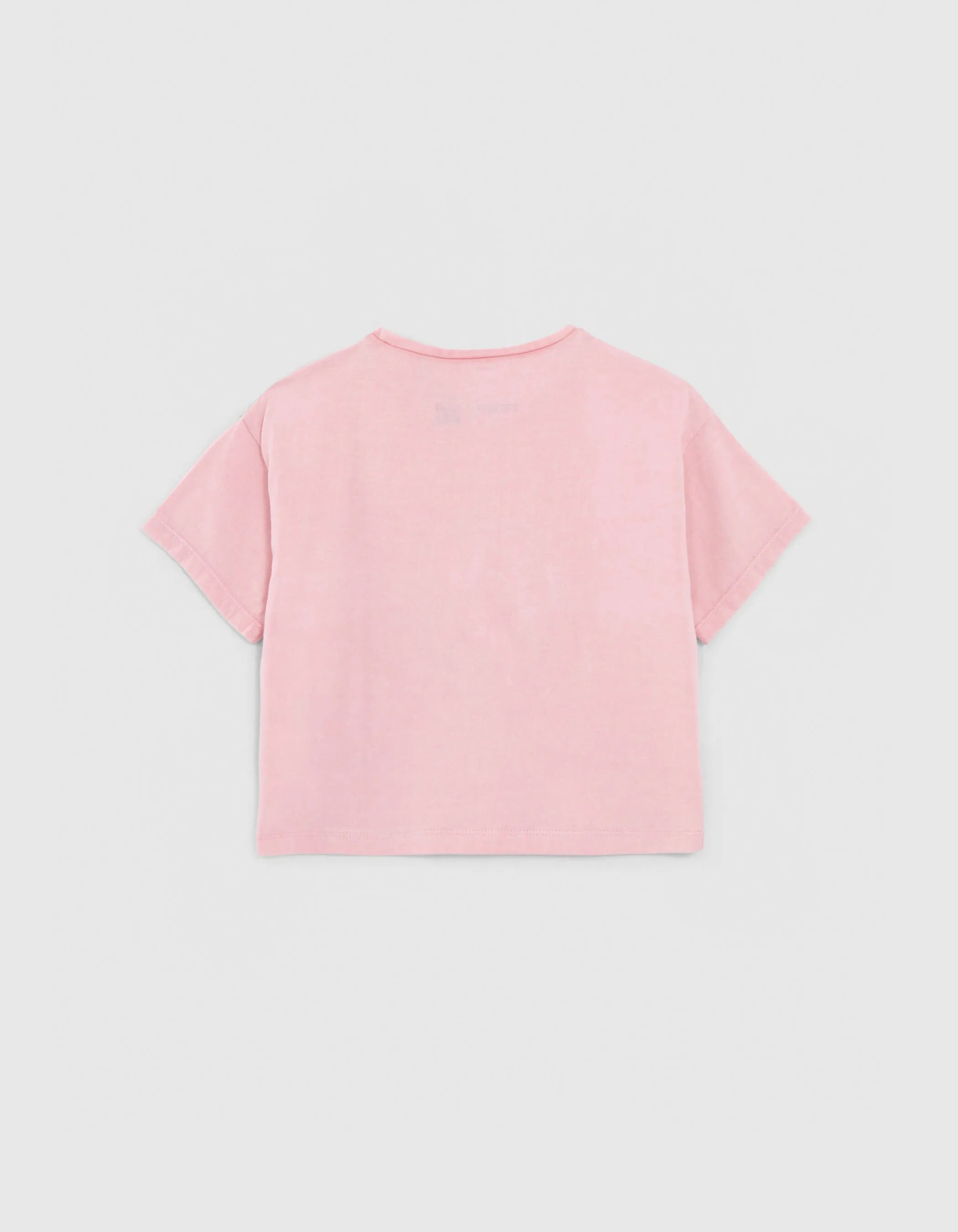 Girls' Pink SMILEYWORLD Embroidered T-shirt