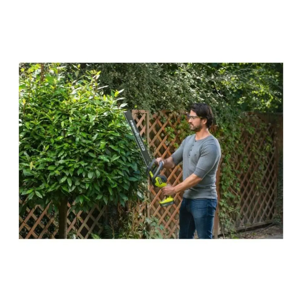 Taille-haies linea 18v - design en ligne - lames 50 cm - écartement 24 mm - 1 batterie lithium+ 18v 2,0 ah et 1 chargeur 1,5 a