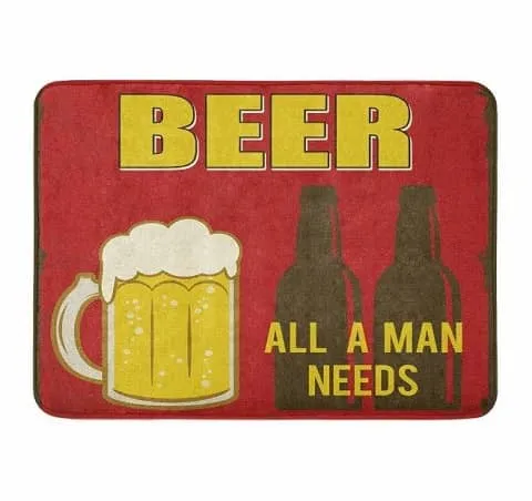 Tapis De Cuisine L'Homme A Besoin De Bière