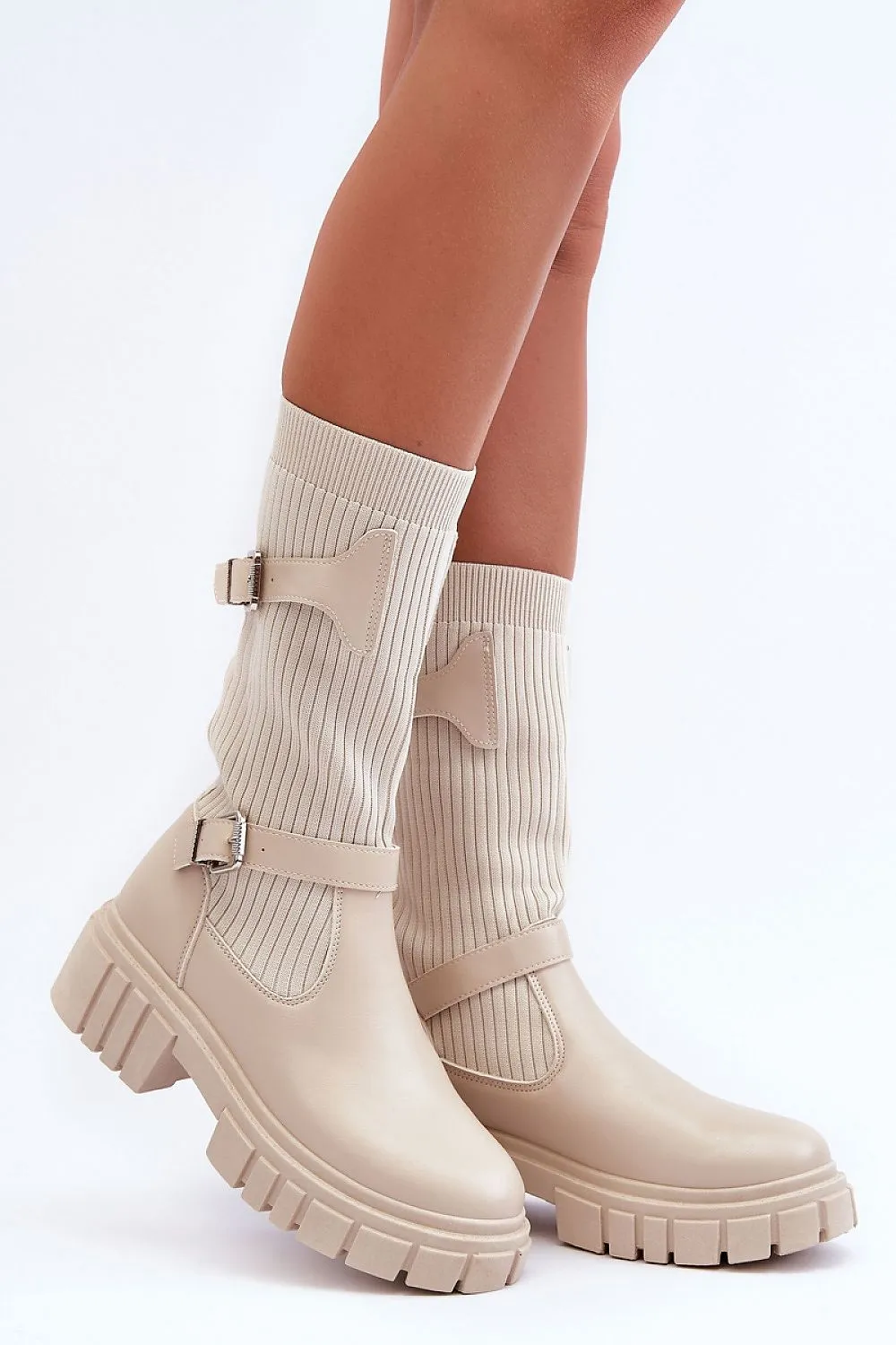 Thigh-high Step-in Style Boots (184045)