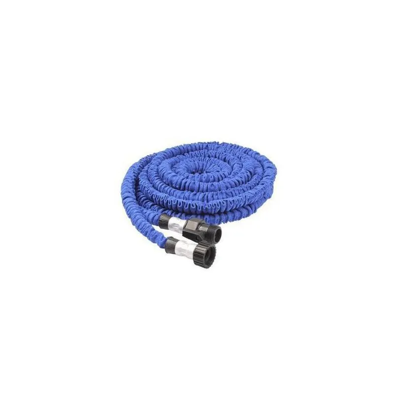 Tuyau d'arrosage 8 m extensible 23 mètres anti-nœud bleu