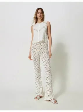 Twinset openwork knit pants
