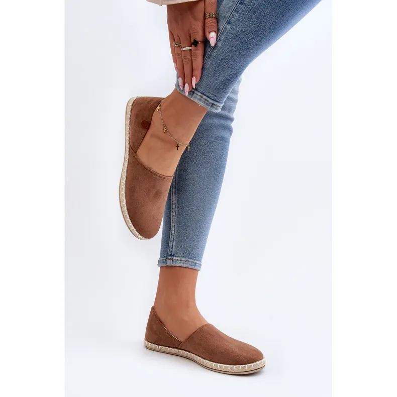 Vulcano Brown Suede Women's Espadrilles