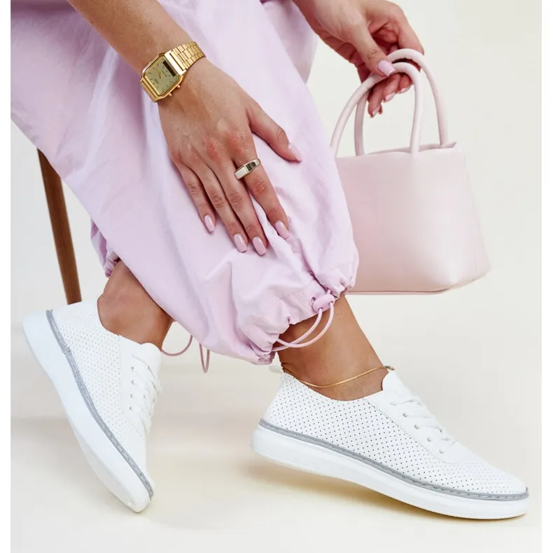 White and Grey Openwork Biserka Baskets
